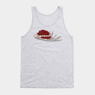 Skeleton Hand Holding A Red Rose Tank Top